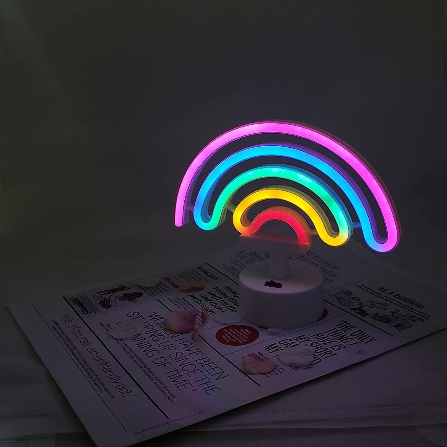 Rainbow Neon Night Table Bedside LED Lamp for Bedroom